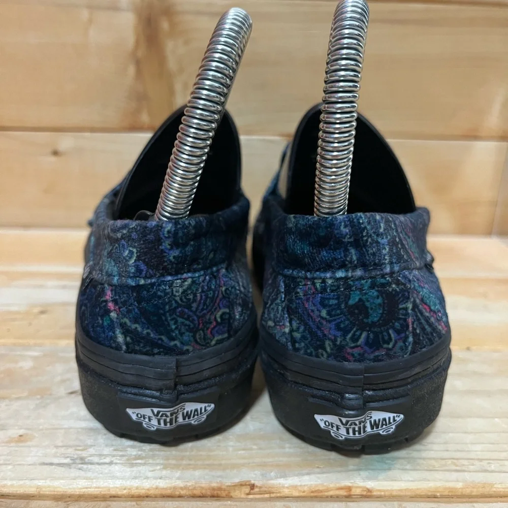 VANS Style 53 Velvet Paisley Dark Blue Slip On Shoes - Mens 4 / Womens 5.5 - Picture 5 of 6